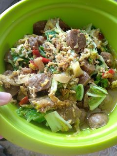 Foto resep Tumis sawi putih bakso