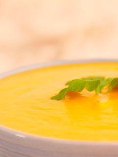 Una foto de Crema de calabaza. Sopa de calabaza al estilo sirio