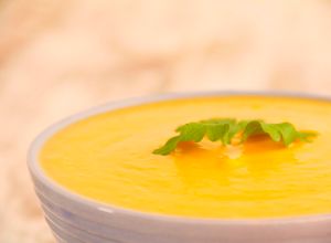 Una foto de Crema de calabaza. Sopa de calabaza al estilo sirio