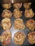 Rosetas de papa y panceta