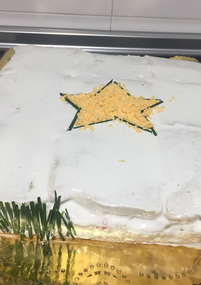 Una foto de Pastel de marisco