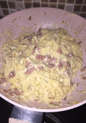 Foto resep Fetuccini Carbonara Super creamy