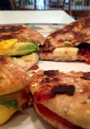 A picture of Sweet and Savory Grilled Cheese(s).