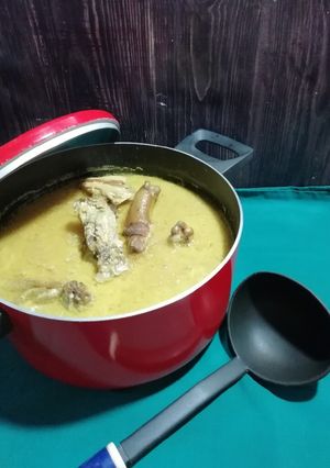 Foto resep 745.Opor Kuning Ayam Kampung (Bumbu Dasar Kuning)