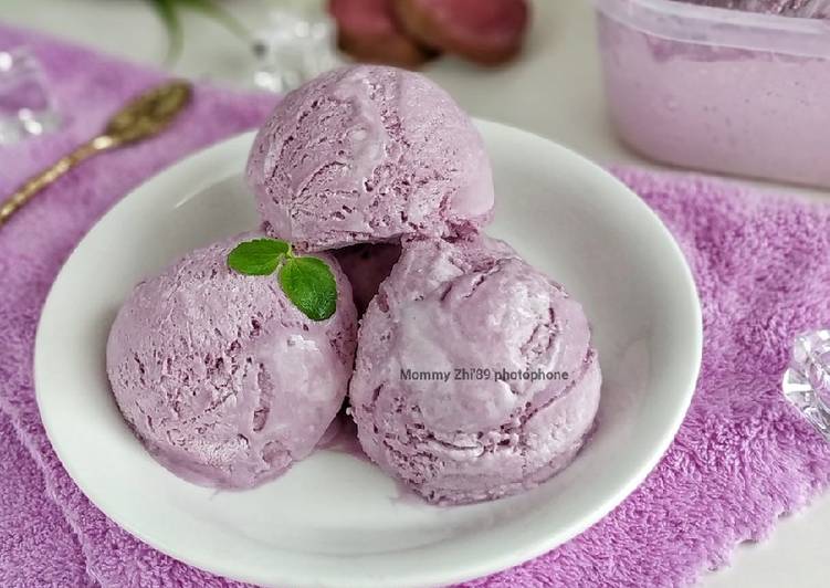 Ube Ice Cream (purple sweet potato)