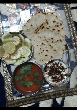 A picture of Navratri tasty thali.