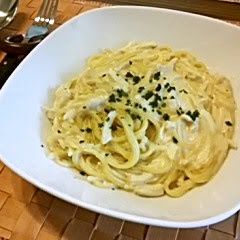 A picture of Easy Chicken Tenders and Cream Spaghetti.