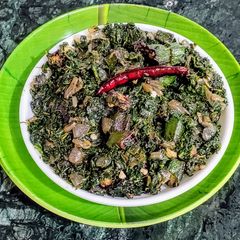 A picture of Okra Amaranth Fry.