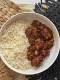دجاج بصلصة الفول السوداني peanut butter chicken