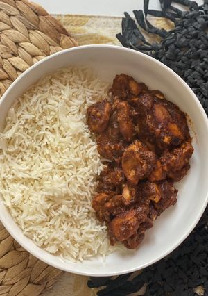 صورة لوصفة دجاج بصلصة الفول السوداني peanut butter chicken