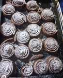 Rollitos de canela y chocolate