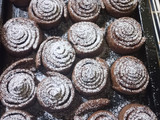 Rollitos de canela y chocolate