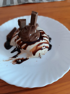 Una foto de Panacota de chocolate
