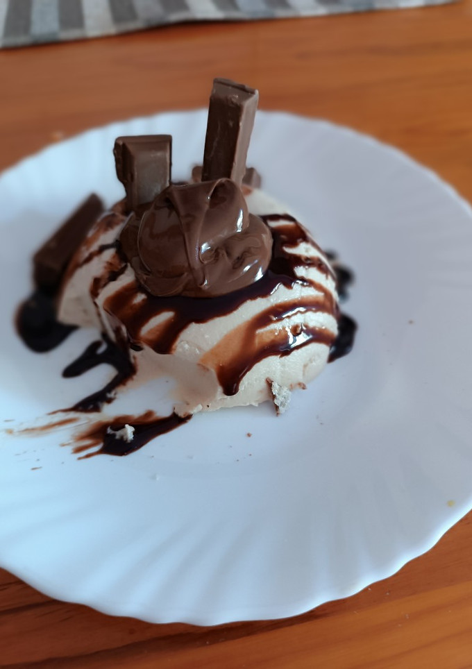 Una foto de Panacota de chocolate
