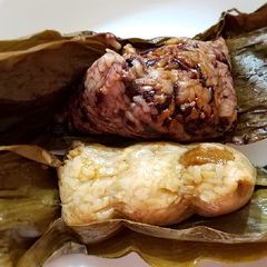 A picture of Guilt free brown rice Zongzi (sweet and savory versions) 糙米甜、咸粽.