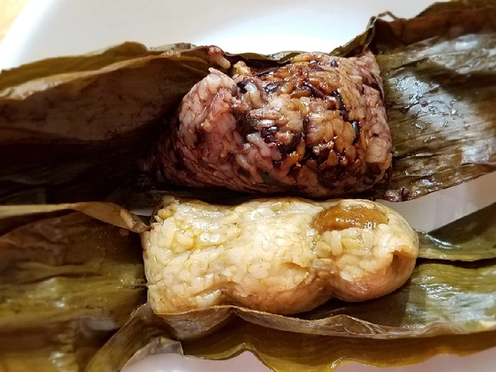 Easy Steps to Make Recipe Guilt free brown rice Zongzi (sweet and savory versions) 糙米甜、咸粽 that is So Delicious, Addictive}