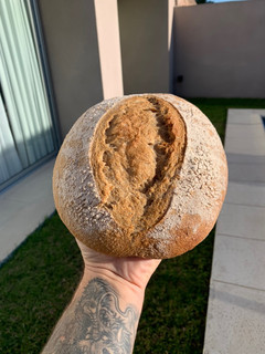 Una foto de Pan integral masa madre