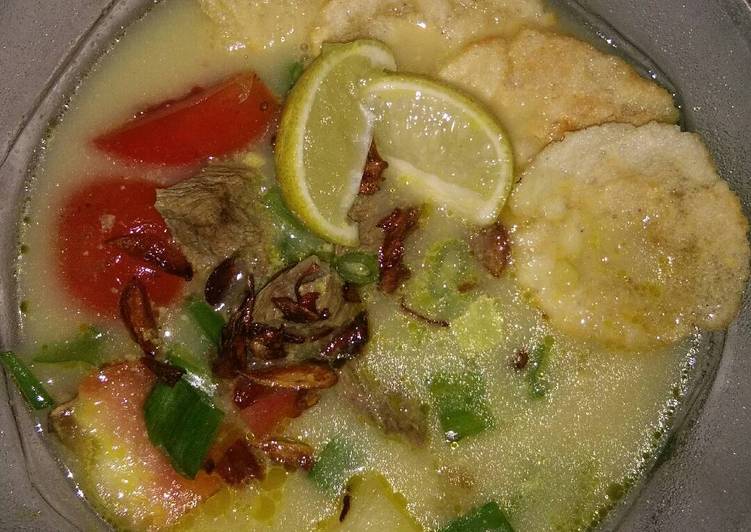 Soto Daging Kuah Susu enaaaak