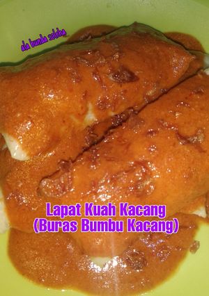 Foto resep Lapat Kuah Kacang (Buras Bumbu Kacang)
