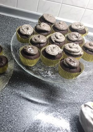 Φωτογραφία της συνταγής Oreo-κεκάκια με γλάσο από τυρί κρέμα