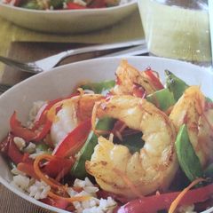 A picture of Ginger Shrimp And Vegetables.