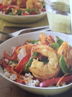A picture of Ginger Shrimp And Vegetables.