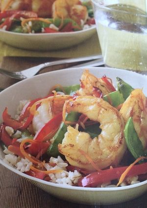 A picture of Ginger Shrimp And Vegetables.