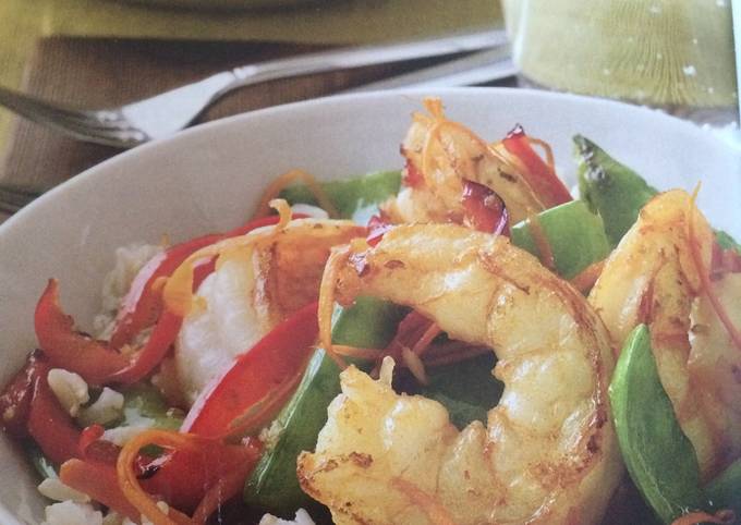 Ginger Shrimp And Vegetables