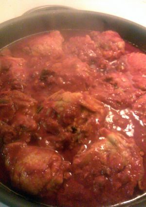 A picture of adobo de pollo.