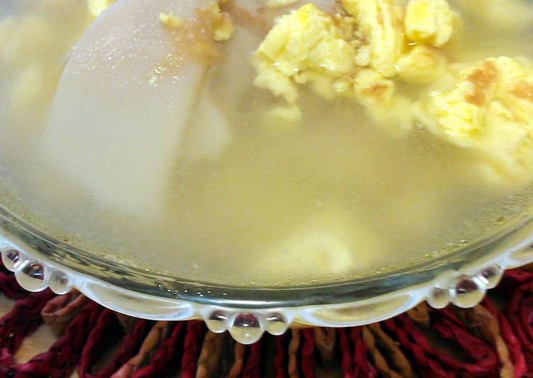 sour bamboo egg soup