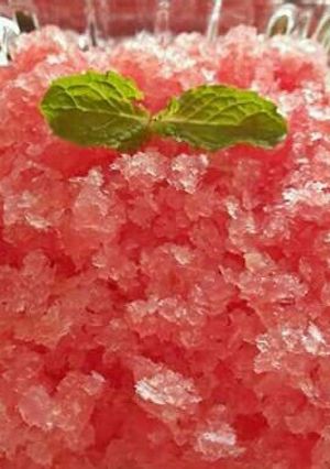 A picture of Watermelon Lime Granita.