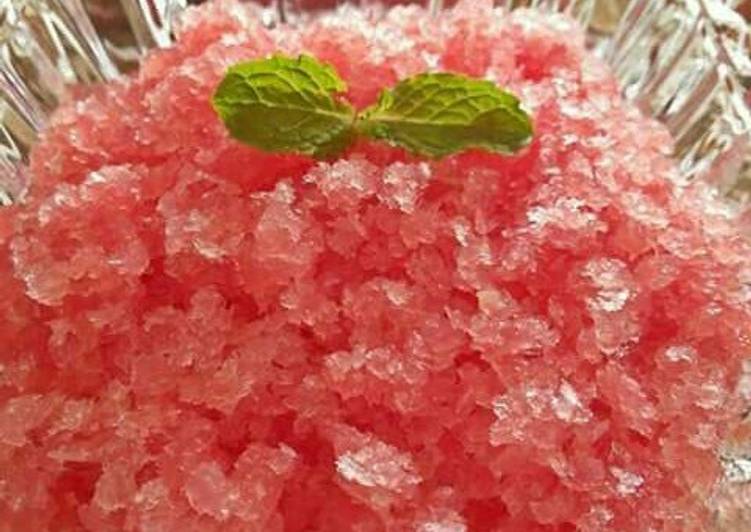 Watermelon Lime Granita