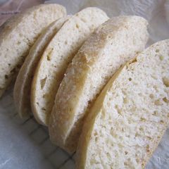 A picture of Italian Dinner Roll Ciabatta Made Using a Bread Starter.