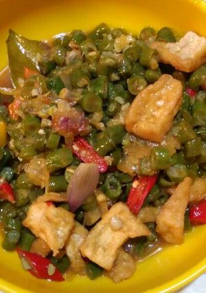 Foto resep Tumis basah kapahu (kacang panjang tahu)