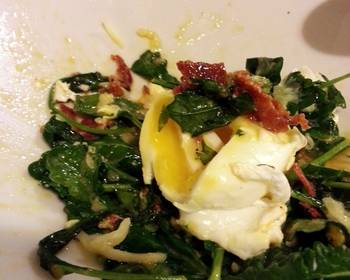 Without Fail Prepare Recipe Sauted Kale Topped with Poached Egg  Crispy Chorizo Delicious Steady