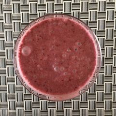 Blackberry, Orange and Coconut Milk Smoothie A picture of Blackberry, Orange and Coconut Milk Smoothie.