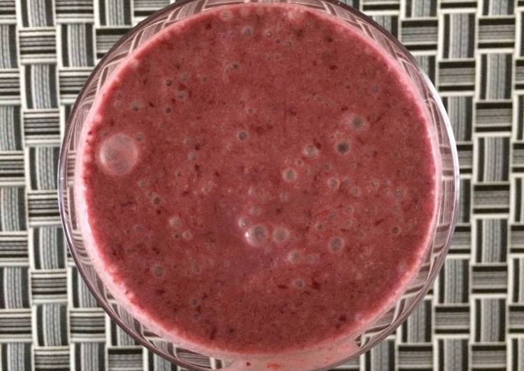 Recipe of Yummy Blackberry, Orange and Coconut Milk Smoothie