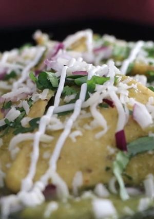 Una foto de Chilaquiles verdes