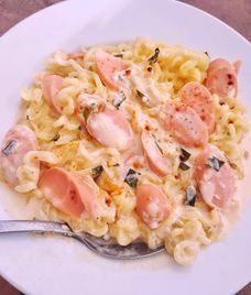 mì sốt kem trứng