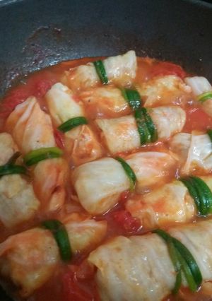 Hình của món Bắp cải cuộn thịt.