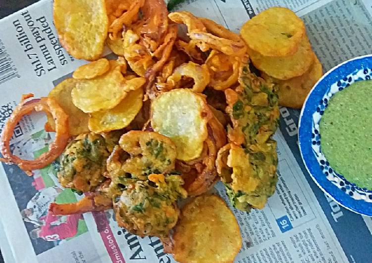 Easiest Way to Prepare Quick Mix bhajia&#39;s