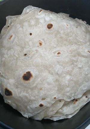 รูปของ วิธีทำ Wrap, tortillas แผ่นแป้งตอติญ่า ทำเอง ไม่ใส่ยีสต์ ไม่ใส่ผงฟู