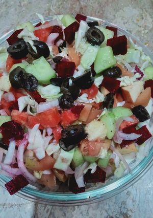 A picture of Kachumber salad 🥗.