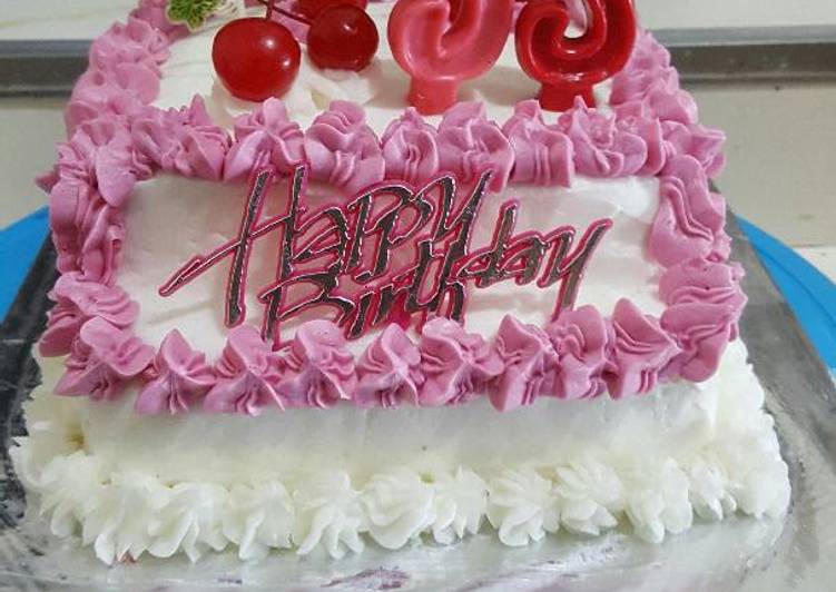 Cara membuat Kue ultah base bolu jadul yang lezat dan Mudah Dibuat