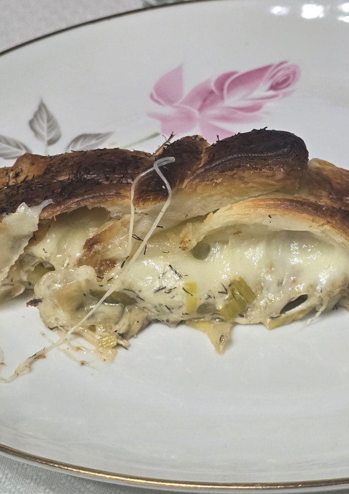 Una foto de Salmón en hojaldre
