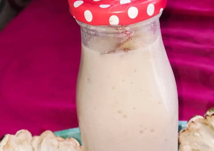 Simple Way to Make Super Quick Homemade Custard apple milkshake