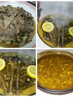 صورة لوصفة محشي ورق عنب🍀🍖
