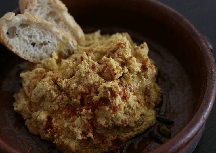 Hummus de garbanzos tradicional (muy fácil) 🌈