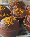 Muffins de chocolate y naranja