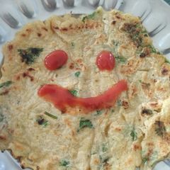 A picture of Aloo cheela.